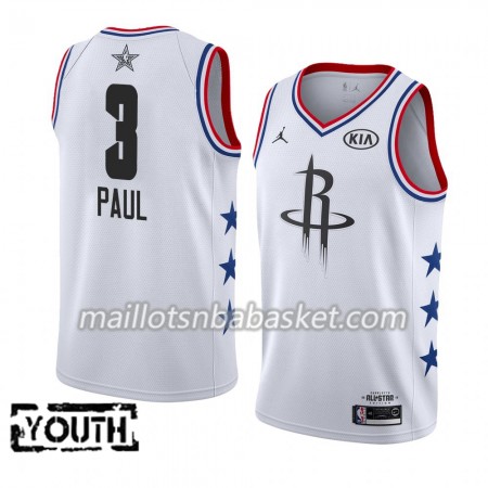 Maillot Enfant Houston Rockets Chris Paul 3 2019 All-Star Jordan Brand Blanc Swingman